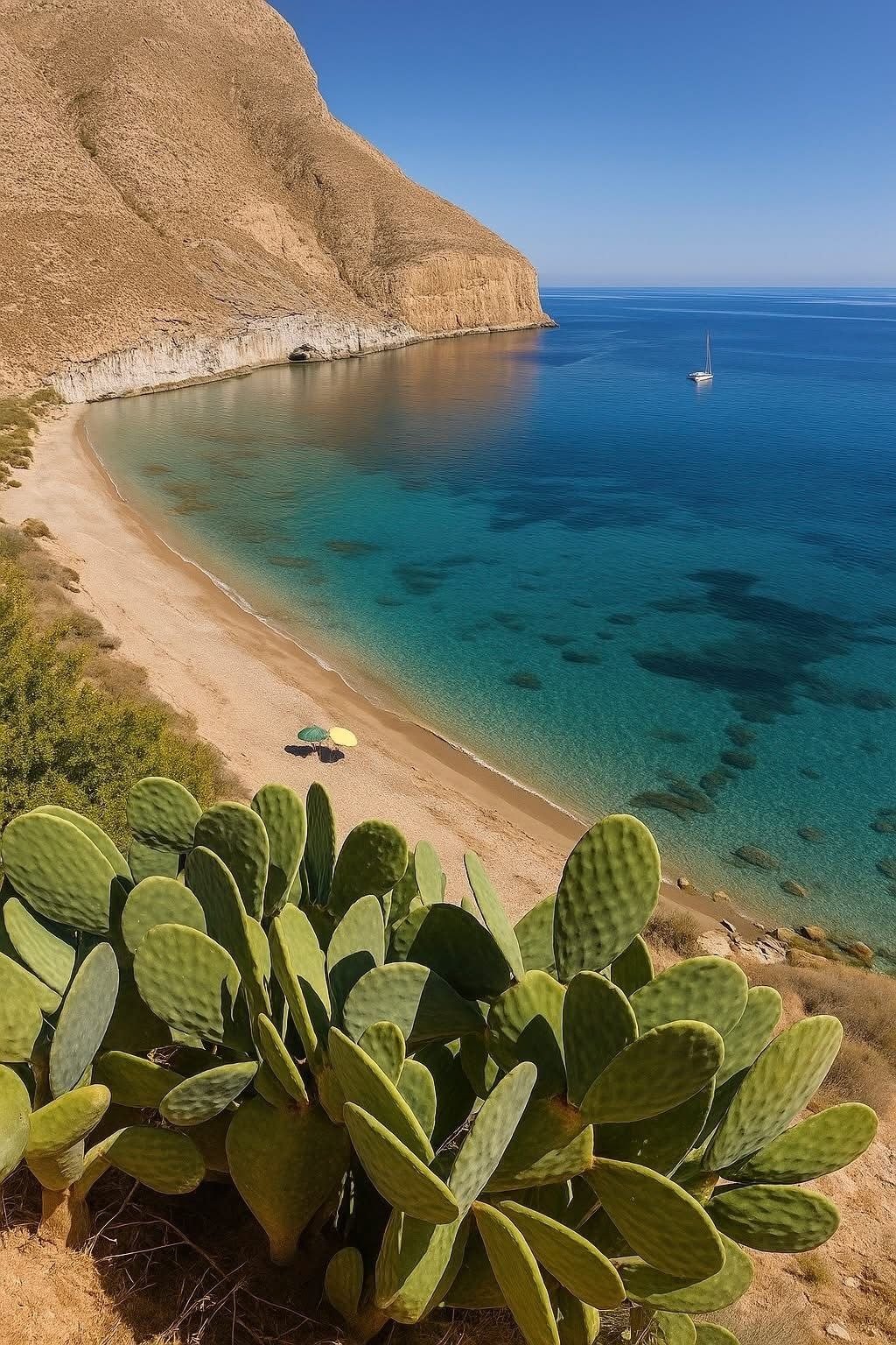 Peaceful cove with turquoise water